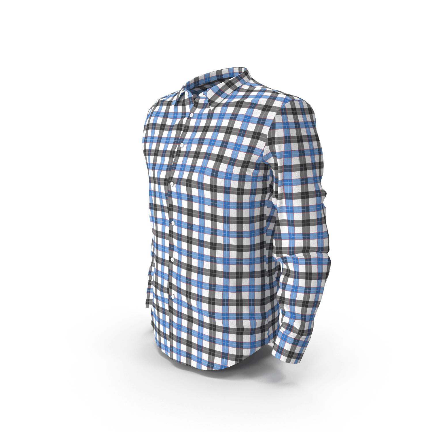 Camisa-Masculina-Xadrez-Azul-e-Cinza